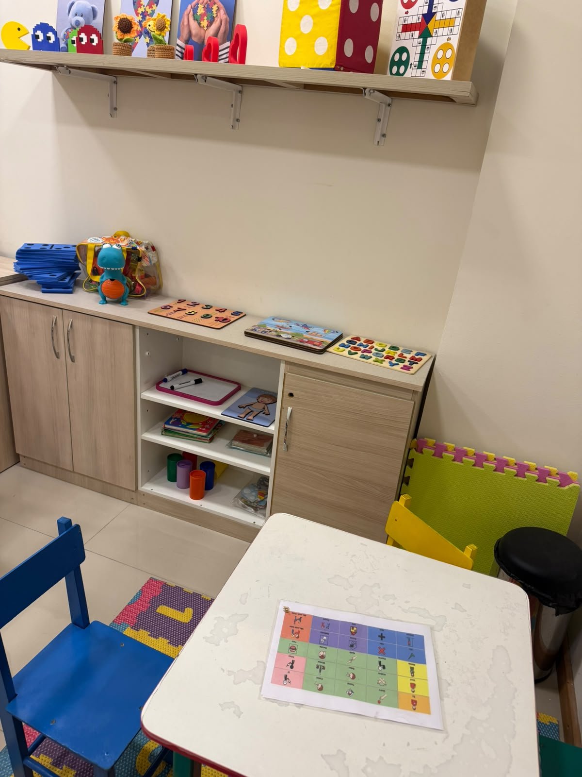 Ambiente interno da sala de atendimento